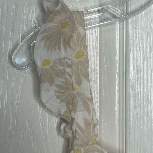 Torrid 2 Daisy Daydream Tank Top Sz 2X 18 - 20 Tan White Floral - Picture 5 of 12